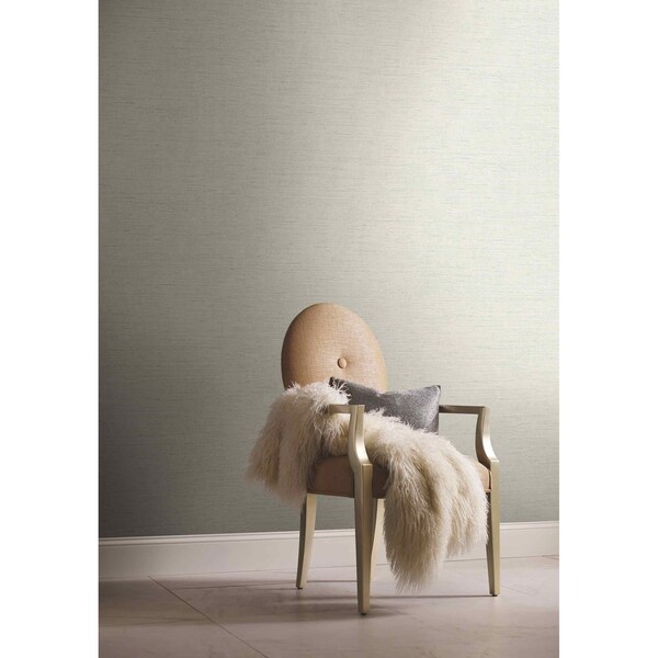 York Wallcoverings Essence White Metallic Wallpaper Sample - GL0512NSAM