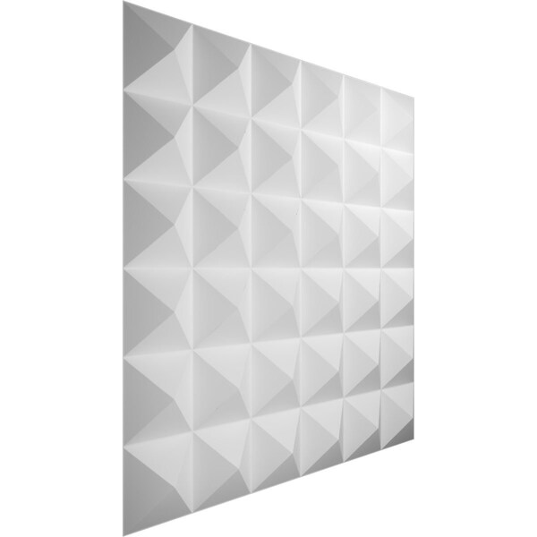 Ekena Millwork 19 5/8in. W x 19 5/8in. H Damon EnduraWall Decorative 3D Wall Panel Covers, Total 32.1 Sq. Ft., 12PK - WP20X20DAWH-CASE-12