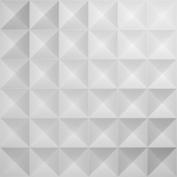 Ekena Millwork 19 5/8in. W x 19 5/8in. H Damon EnduraWall Decorative 3D Wall Panel Covers, Total 32.1 Sq. Ft., 12PK - WP20X20DAWH-CASE-12