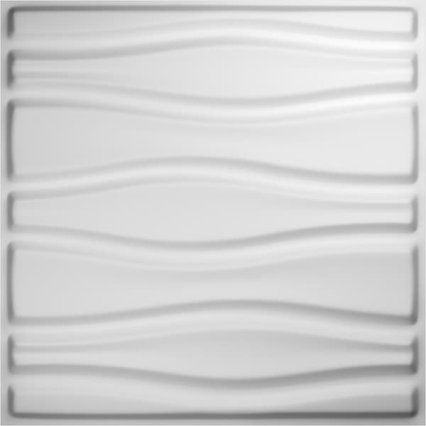 Ekena Millwork 19 5/8in. W x 19 5/8in. H Arlington EnduraWall 3D Wall Panel Covers, Total 26.75 Sq. Ft., 10PK - WP20X20ATWH-CASE-10