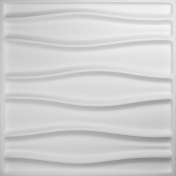 Ekena Millwork 19 5/8in. W x 19 5/8in. H Arlington EnduraWall 3D Wall Panel Covers, Total 26.75 Sq. Ft., 10PK - WP20X20ATWH-CASE-10