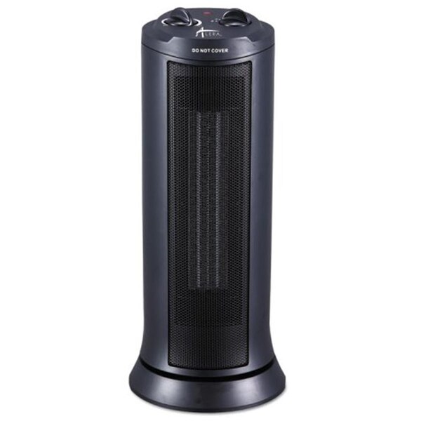 Alera Technologies Alera ALE 17.37 x 7.37 x 7.37 in. Mini Tower Ceramic Heater - Black - HECT17