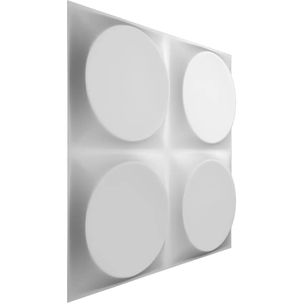 Ekena Millwork 11 7/8in. W x 11 7/8in. H Adonis EnduraWall Decor 3D Wall Panel Covers Total 19.59 Sq. Ft., 20PK - WP12X12ADWH-CASE-20