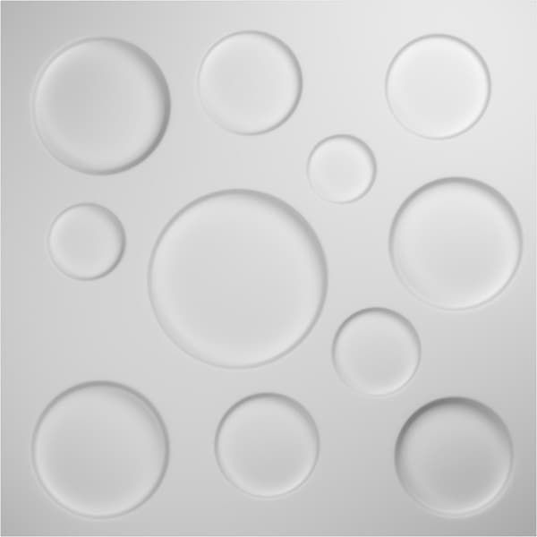 Ekena Millwork 19 5/8in. W x 19 5/8in. H Cosmo EnduraWall Decorative 3D Wall Panel Covers, Total 32.1 Sq. Ft., 12PK - WP20X20CSWH-CASE-12