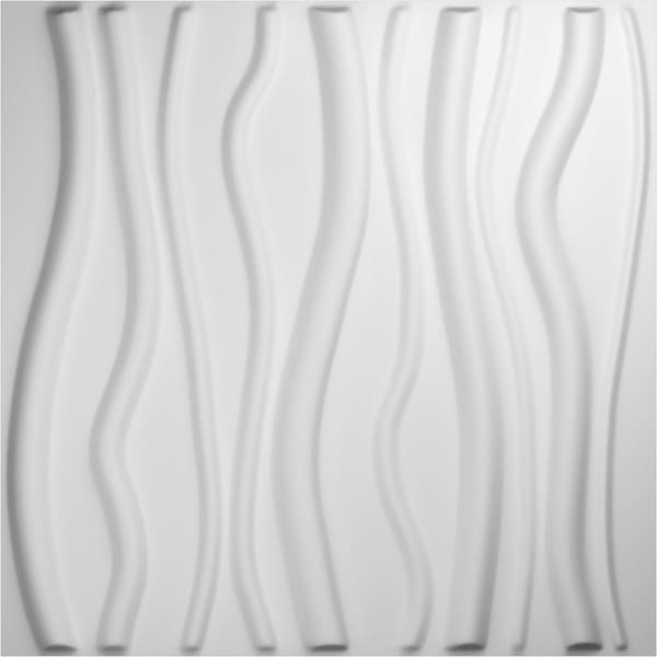Ekena Millwork Jackson EnduraWall Decorative 3D Wall Panel, White, 19 5/8"W x 19 5/8"H - WP20X20JAWH
