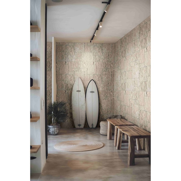 Msi Oakwood Beige Sample Natural Concrete Loose Veneer Wall Tile - ZOR-PNL-0171-SAM