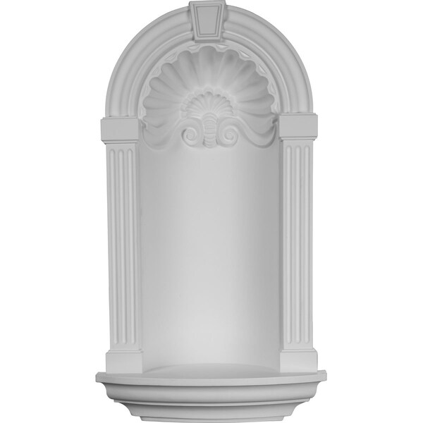 Ekena Millwork 17 3/4"W x 31 1/2"H Ashford Wall Niche (RO: 11"W x 24 3/4"H x 4 7/8"D) - NCH17X31AS