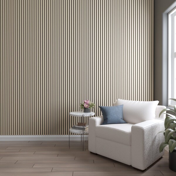 Ekena Millwork AcoustixPro Noise Cancelling Traditional Medium Slat Wall Panel - SWA1000X0500TRCG