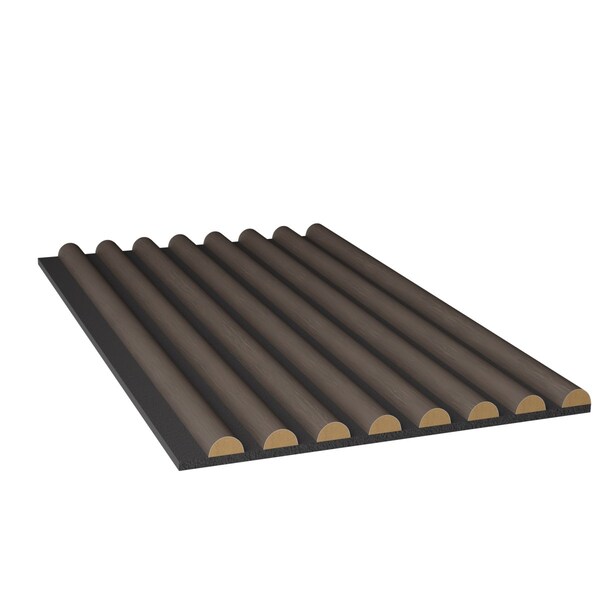 Ekena Millwork AcoustixPro Noise Cancelling Half Round Small Slat Wall Panel - SWA0625X0500HRCG