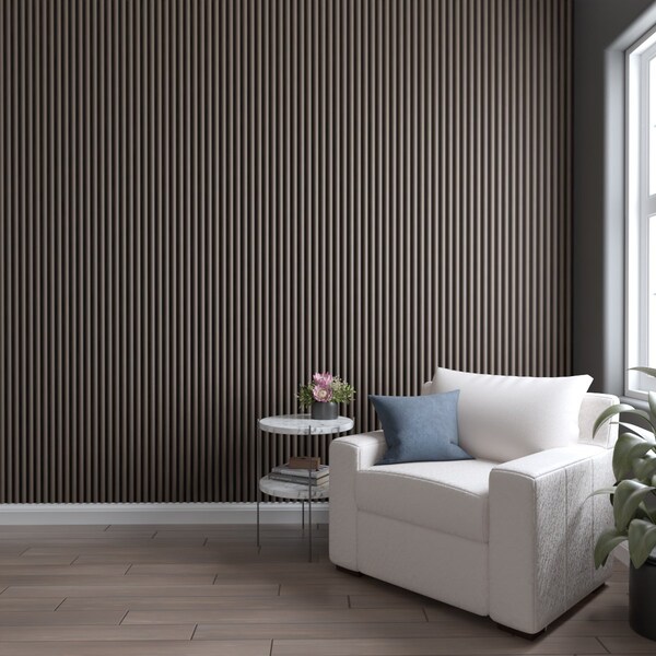 Ekena Millwork AcoustixPro Noise Cancelling Half Round Small Slat Wall Panel - SWA0625X0500HRCG