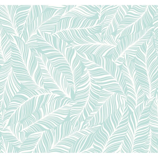 York Wallcoverings Rainforest Canopy Aqua Wallpaper - TC2716