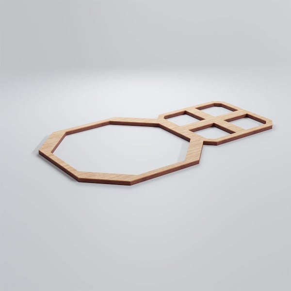 Ekena Millwork Small Johnston Decorative Fretwork Wood Wall Panels, Alder, 19 1/8"W x 11 3/8"H x 3/8"T - WALW12X12X0375JHNAL