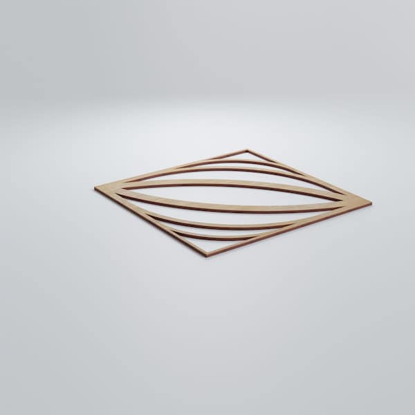 Ekena Millwork Large Otis Decorative Fretwork Wood Wall Panels, Birch, 23 3/8"W x 23 3/8"H x 3/8"T - WALW24X24X0375OTSBI