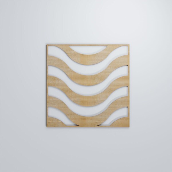 Ekena Millwork Large Parker Decorative Fretwork Wood Wall Panels, Hickory, 23 3/8"W x 23 3/8"H x 3/8"T - WALW24X24X0375PKRHI