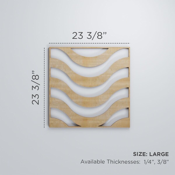 Ekena Millwork Large Parker Decorative Fretwork Wood Wall Panels, Hickory, 23 3/8"W x 23 3/8"H x 3/8"T - WALW24X24X0375PKRHI