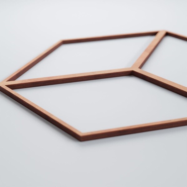 Ekena Millwork Medium Pueblo Decorative Fretwork Wood Wall Panels, Cherry, 15 3/8"W x 15 3/8"H x 3/8"T - WALW16X16X0375PBLCH
