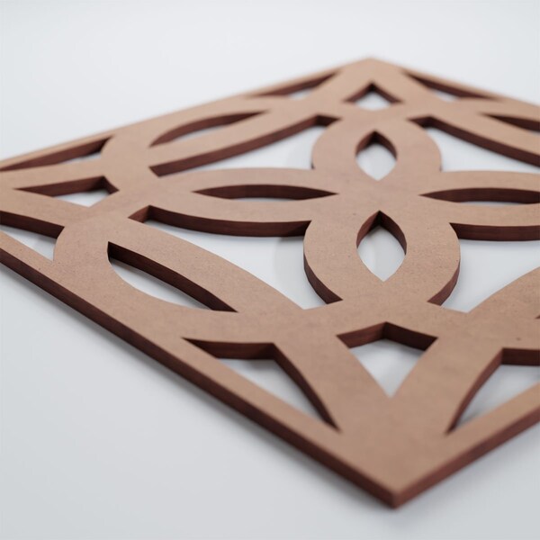 Ekena Millwork Medium Baytown Decorative Fretwork Wood Wall Panels, Wood (Paint Grade), 15 3/8"W x 15 3/8"H x 3/8"T - WALW16X16X0375BYTMF