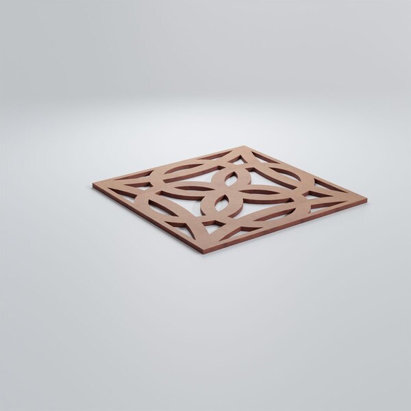 Ekena Millwork Medium Baytown Decorative Fretwork Wood Wall Panels, Wood (Paint Grade), 15 3/8"W x 15 3/8"H x 3/8"T - WALW16X16X0375BYTMF