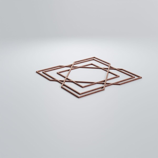 Ekena Millwork Large Lakewood Decorative Fretwork Wood Wall Panels, Wood (Paint Grade), 23 3/8"W x 23 3/8"H x 3/8"T - WALW24X24X0375LWDMF