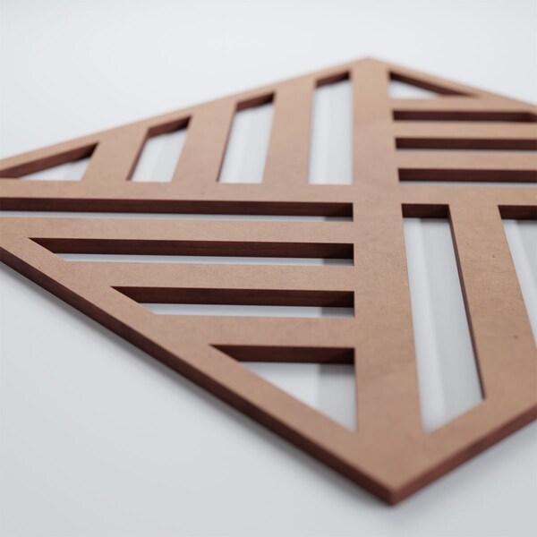 Ekena Millwork Medium Allen Decorative Fretwork Wood Wall Panels, Wood (Paint Grade), 15 3/8"W x 15 3/8"H x 3/8"T - WALW16X16X0375ALLMF