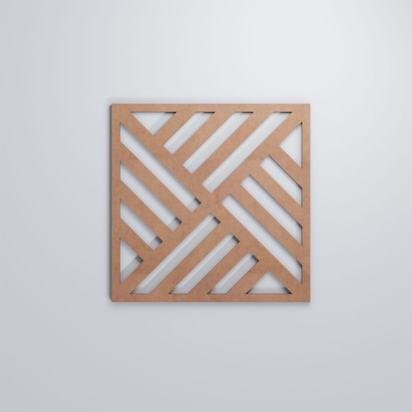 Ekena Millwork Medium Allen Decorative Fretwork Wood Wall Panels, Wood (Paint Grade), 15 3/8"W x 15 3/8"H x 3/8"T - WALW16X16X0375ALLMF