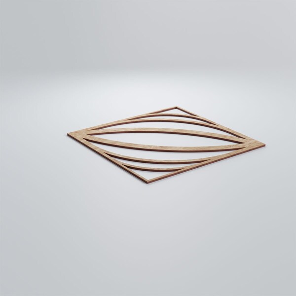 Ekena Millwork Large Otis Decorative Fretwork Wood Wall Panels, Red Oak, 23 3/8"W x 23 3/8"H x 3/8"T - WALW24X24X0375OTSRO