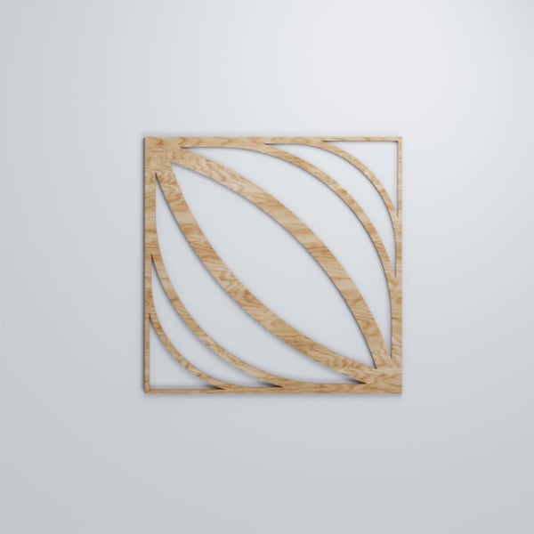 Ekena Millwork Large Otis Decorative Fretwork Wood Wall Panels, Red Oak, 23 3/8"W x 23 3/8"H x 3/8"T - WALW24X24X0375OTSRO