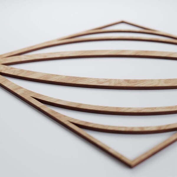 Ekena Millwork Large Otis Decorative Fretwork Wood Wall Panels, Red Oak, 23 3/8"W x 23 3/8"H x 3/8"T - WALW24X24X0375OTSRO