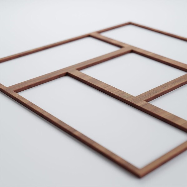 Ekena Millwork Large Sheffield Decorative Fretwork Wood Wall Panels, Walnut, 23 3/8"W x 23 3/8"H x 3/8"T - WALW24X24X0375SHFWA