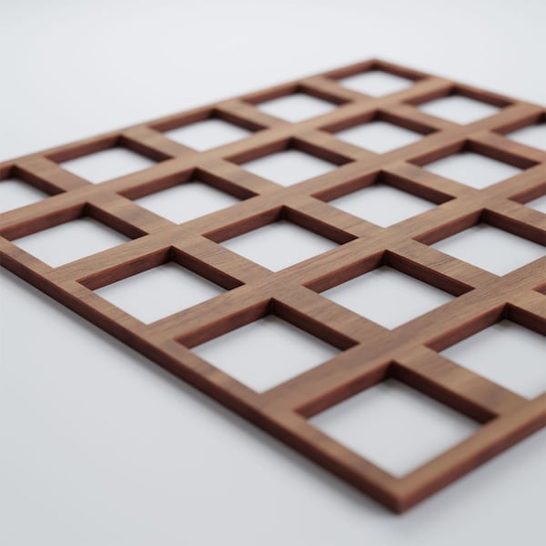 Ekena Millwork Medium Manchester Decorative Fretwork Wood Wall Panels, Walnut, 15 3/8"W x 15 3/8"H x 3/8"T - WALW16X16X0375MNCWA