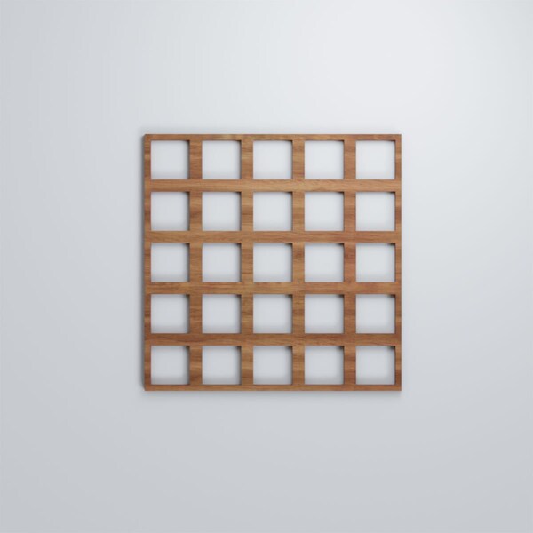 Ekena Millwork Medium Manchester Decorative Fretwork Wood Wall Panels, Walnut, 15 3/8"W x 15 3/8"H x 3/8"T - WALW16X16X0375MNCWA