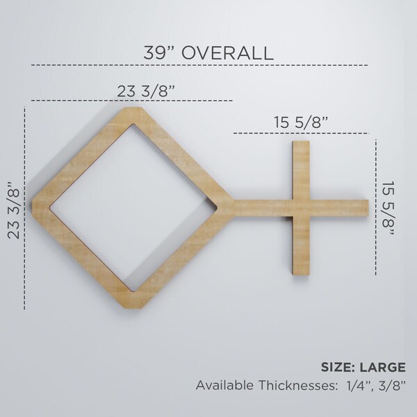 Ekena Millwork Large Cameron Decorative Fretwork Wood Wall Panels, Alder, 39 "W x 23 3/8"H x 3/8"T - WALW24X24X0375CAMAL