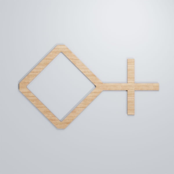 Ekena Millwork Large Cameron Decorative Fretwork Wood Wall Panels, Alder, 39 "W x 23 3/8"H x 3/8"T - WALW24X24X0375CAMAL