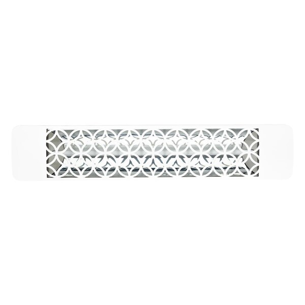 Eurofase 304 SS 39in Single Element 2500W 277V Heater, White, Clover Decor Plate - EF25277W2