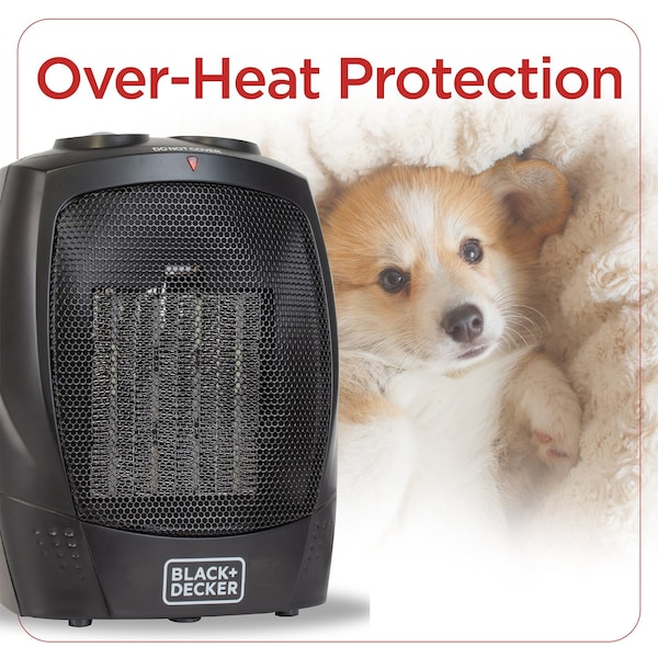 Black & Decker Personal 1500 Watt Electric Fan Compact Heater with Manual Control - BHDC201