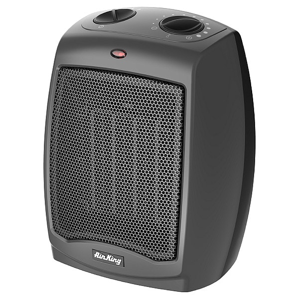 Air King Portable Electric Heater, Gray, 1500 W - 8251