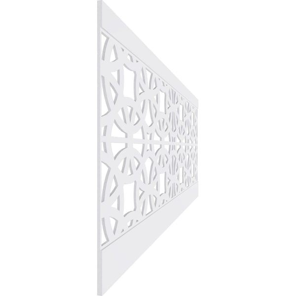 Ekena Millwork 36"H x 94 1/2"W Brownsville PVC Wainscot Paneling Kit - WPK36X94BNE