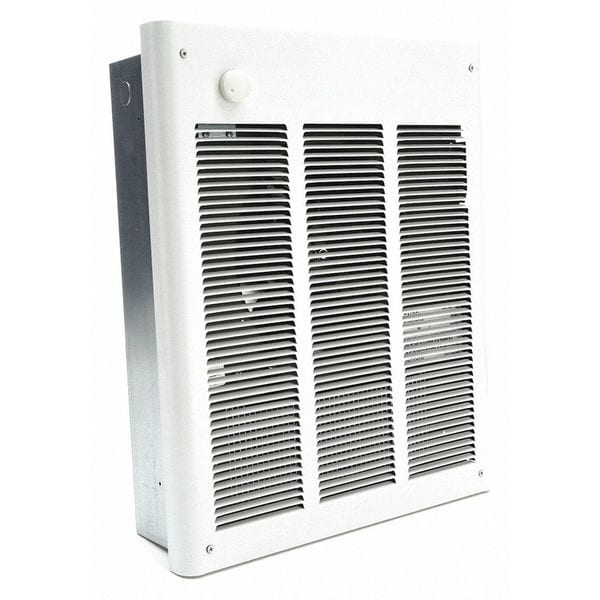 Dayton Recessed Electric Wall-Mount Heater, Recessed or Surface, 3600/4800 W, 208/240V AC, White - 3UF62