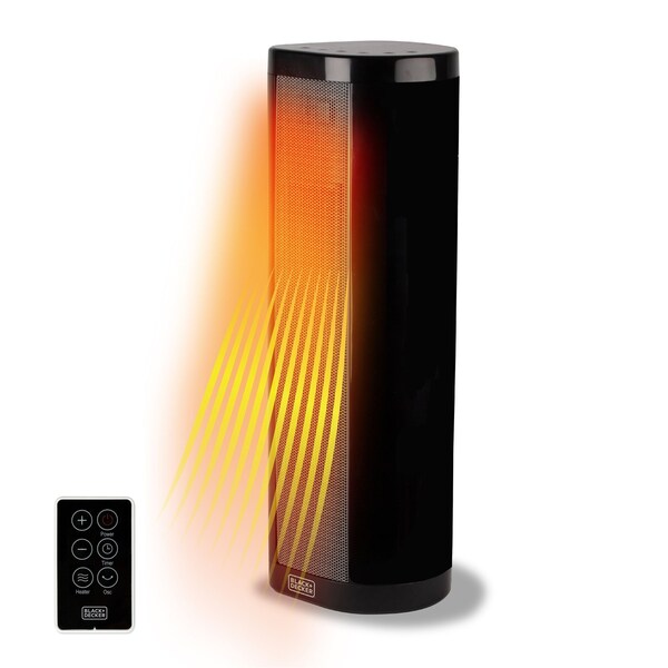 Black & Decker 1500 Watt Electric Fan Tower Heater with LED Display Control - BHVHC15