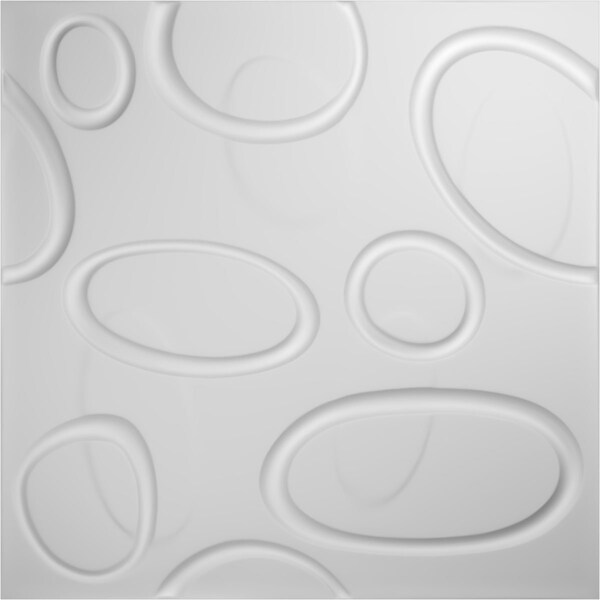 Ekena Millwork 19 5/8in. W x 19 5/8in. H Felix EnduraWall Decorative 3D Wall Panel Covers, Total 32.1 Sq. Ft., 12PK - WP20X20FEWH-CASE-12