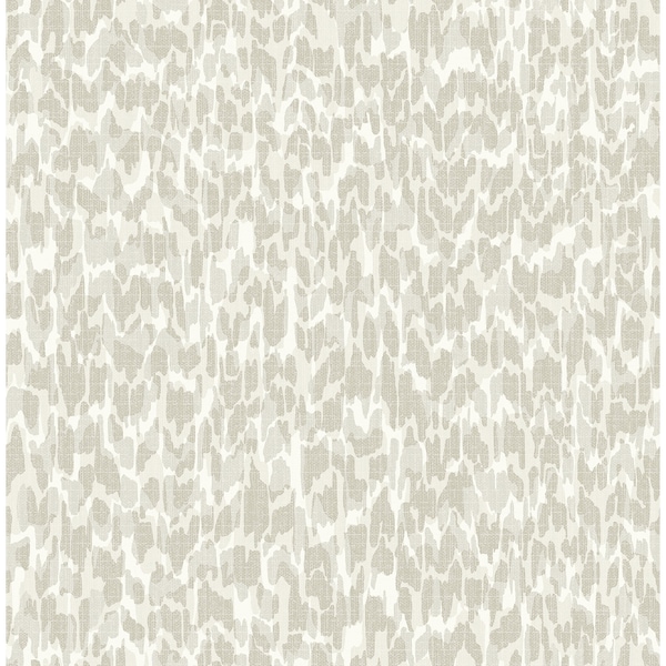 Manhattan Comfort Massy Flavia Light Grey Animal Print 33 ft L X 205 in W Wallpaper - BR4014-26428