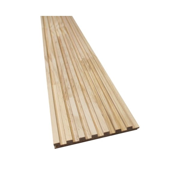 Ejoy Unfinished Slat Wood Panels for Walls, Paint and Stain Grade - Sleek, 4PK - WWC7G-0000