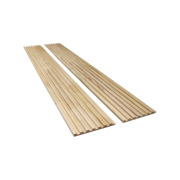 Ejoy Unfinished Slat Wood Panels for Walls, Paint and Stain Grade - Sleek, 4PK - WWC7G-0000
