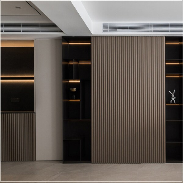 Ejoy Acoustic Vinyl Wall Cladding Siding Panel, 94.5 in. x 4.8 in. x 0.5 in., 4PK - VWC_NX-5029