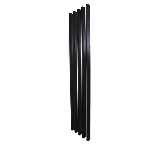 Ejoy 106in x 4in Wood and Poly Composite Decorative Privacy Screen Panel Divider, 3PK - WPCT005-GRAYBLACK