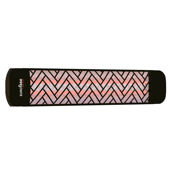 Eurofase Black Chevron Decor Plate Upgrade Kit For Eurofase 39in Patio Heaters - EF39DCB1
