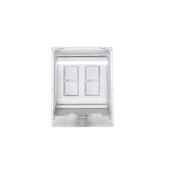 Eurofase Dual Duplex Switch Weatherproof White Flush Mount And Gang Box - EFDWWPW