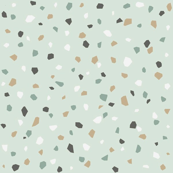 Manhattan Comfort Inverness Ona Mint Terrazzo 33 ft L X 209 in W Wallpaper - BR4060-139036