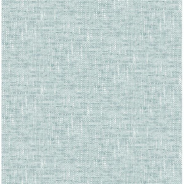 Nuwallpaper NuWallpaper NU2919 Aqua Poplin Texture Peel & Stick Wallpaper - NU2919