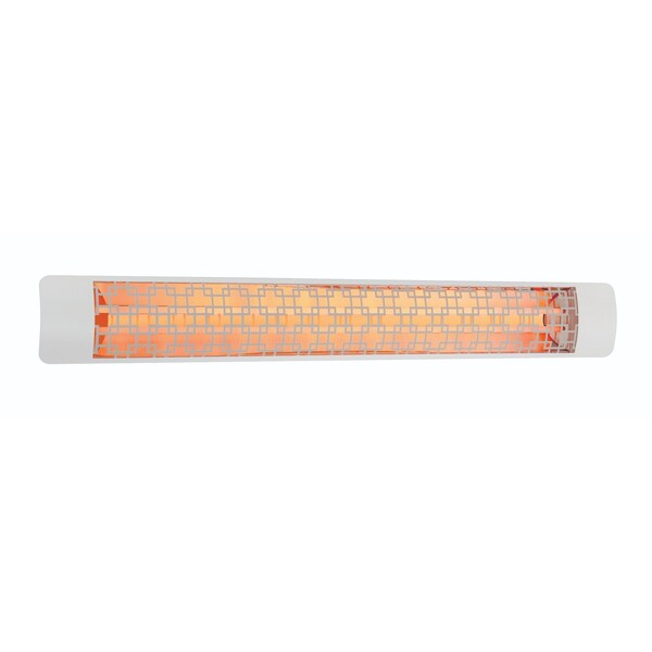 Eurofase SS 61in Dual Element 6000W 480V Heater, White, Brix Decor Plate - EF60480W5